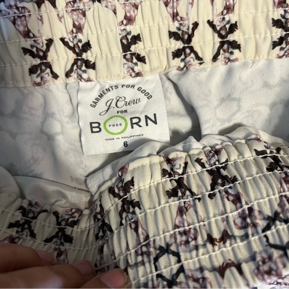 J.Crew For Born Free Patterned Joggers Sz 6 - Picture 6 of 10